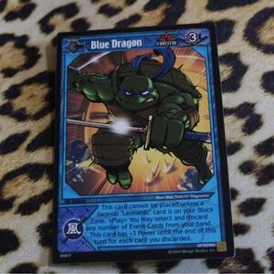 TMNT Blue Dragon Trading Card
